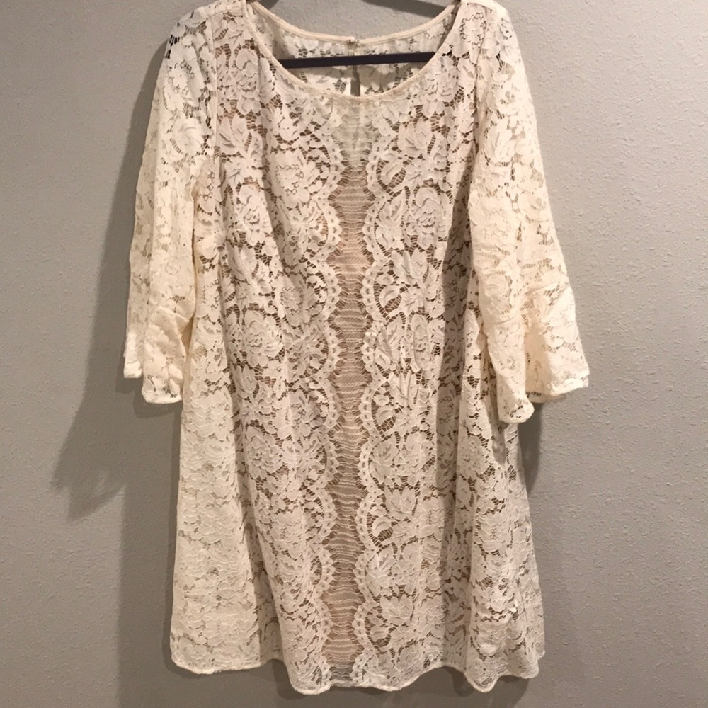 Ivory lace dress